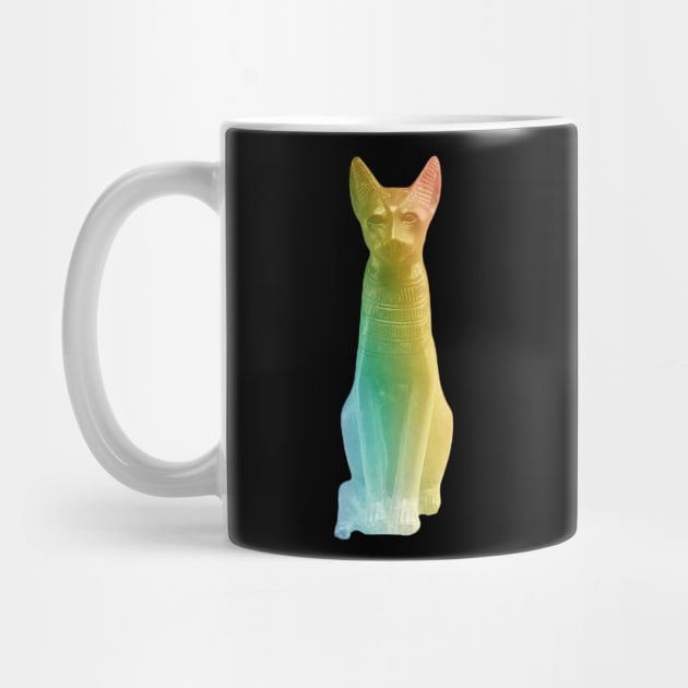 Rainbow Egypt cat by Geomhectic